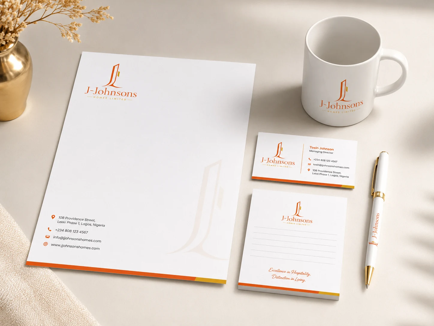 J-Johnsons guest stationery
